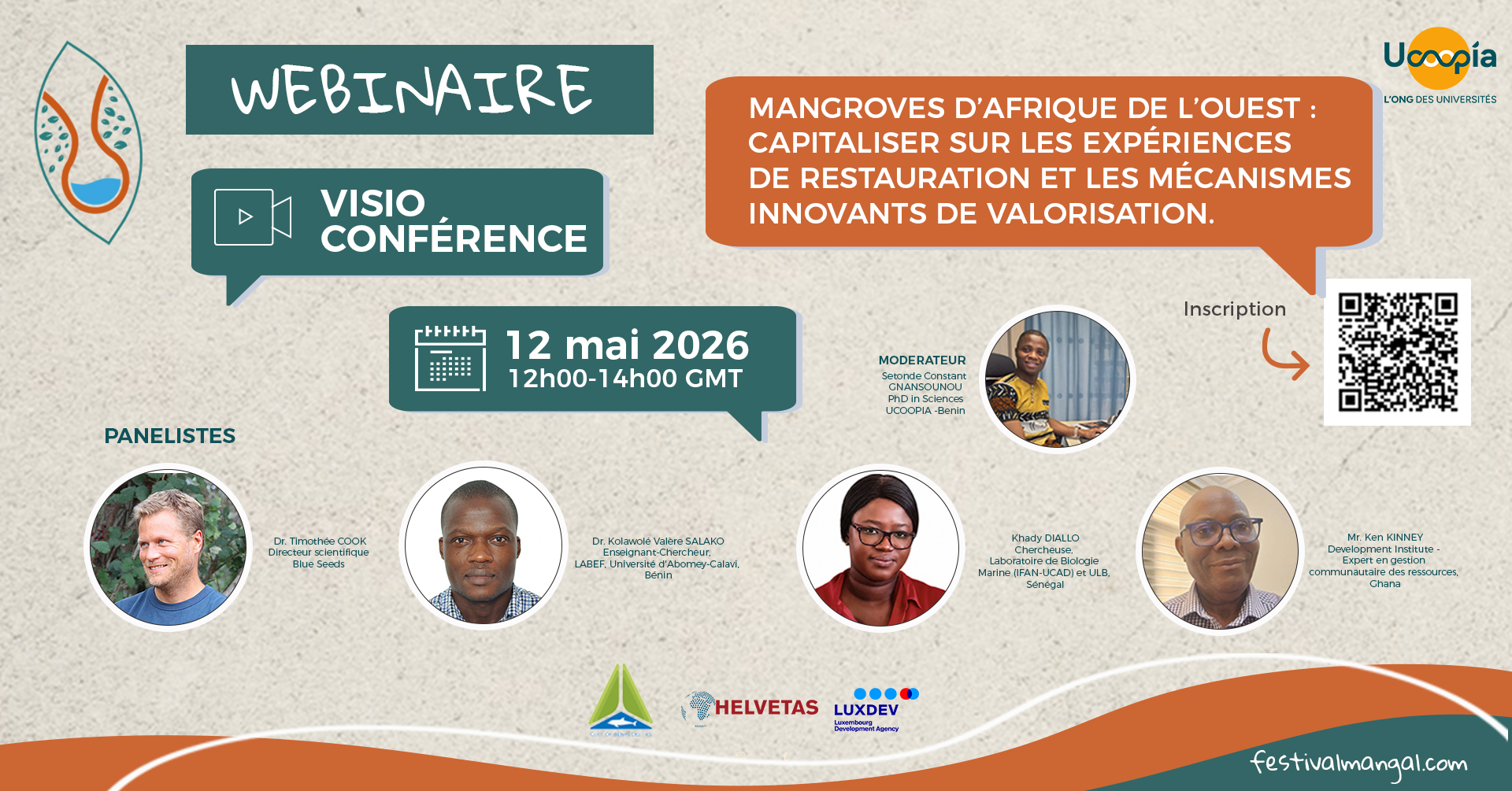 Webinaire: Mangroves d'Afrique de l'Ouest : capitaliser sur les expériences de restauration et les mécanismes innovants de valorisation