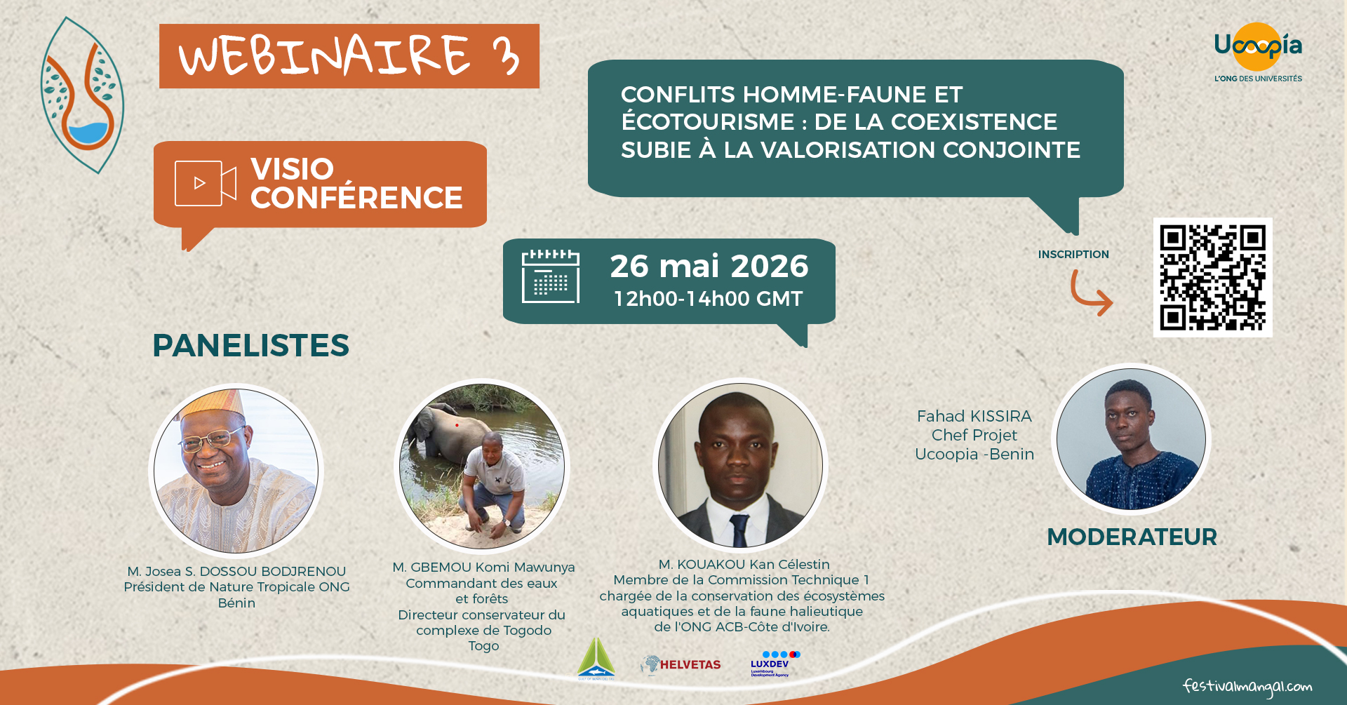 Webinaire: Conflits homme-faune et écotourisme : de la coexistence subie à la valorisation conjointe.